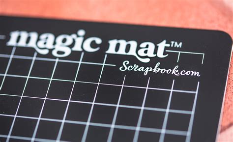 Scrapbook mats with a touch of magic